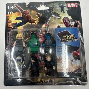 Marvel Avengers Minifigures Hulk Thor Star Lord Yondu Winter Soldier Quicksilver